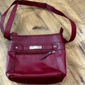Ox blood red adjustable bag